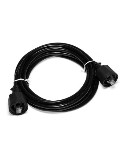 Патч-корд индустриальный RJ45 - RJ45, 4 пары, FTP, категория 5е, 1 м, черный LANMASTER LAN-S45-45-1.0-WP в Ростове-на-Дону Патчкорды (медные) Pintop.ru