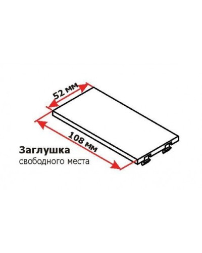 Заглушка двойная, для башенок и блоков, белая LANMASTER LAN-WA-P2XX-WH в Ростове-на-Дону Коммутационные изделия Pintop.ru