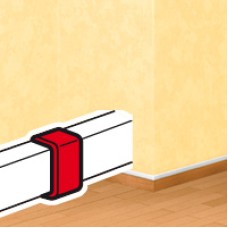 Накладка на стык DLPlus 60х16/20 белый Legrand (033608)