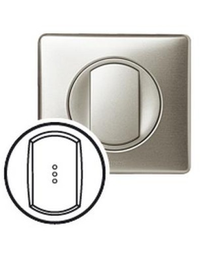 Лицевая панель для выключателя с индикацией титан Celiane Legrand 068303 в Ростове-на-Дону Аксессуары для кабель-канала Pintop.ru