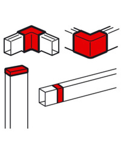 Заглушка торцевая/угол внутренний/угол внешний/накладка на стык для кабель-канала METRA 60x40 Legrand (638198) в Ростове-на-Дону Аксессуары для кабель-канала Pintop.ru