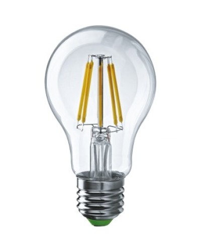 Лампа светодиодная LED 6Вт,220В, Е27 (теплый) FILAMENT Navigator NLL-F-A60-6-230-2.7K-E27 в Ростове-на-Дону Светильники Pintop.ru