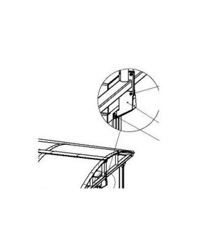 Кронштейн для стыковки турникета PERCo-RF01 0-11 в Ростове-на-Дону Дополнительное оборудование для СКУД Pintop.ru