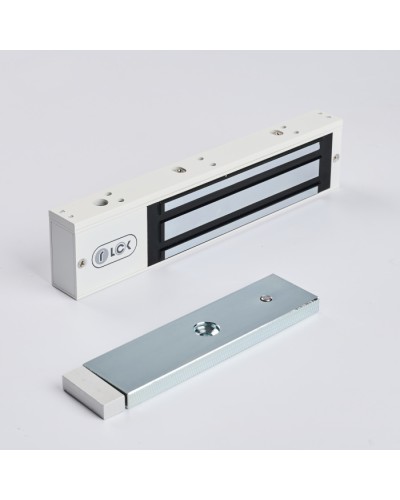 R-Lock RL-EM280-LSW - Электромагнитный замкок, 280кг, DC12/24B, цвет белый, RAL9016(белый), два датчика втроены в корпус замка: датчик Холла и магнито-контактный датчик в Ростове-на-Дону Электромагнитные замки Pintop.ru