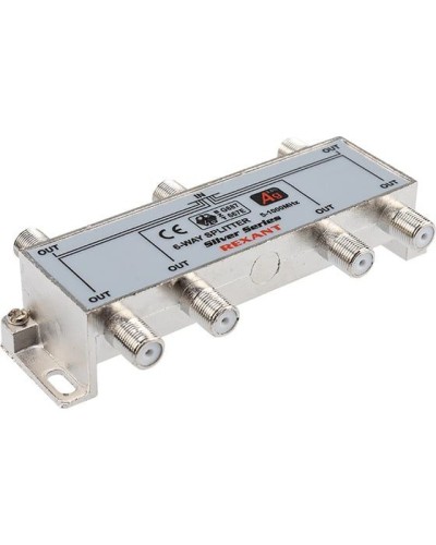 Делитель ТВх6 под F-разъем, 5-1000МГц, Silver (7 F-разъемов в комплекте) REXANT 05-6104 в Ростове-на-Дону Системы видеонаблюдения Pintop.ru