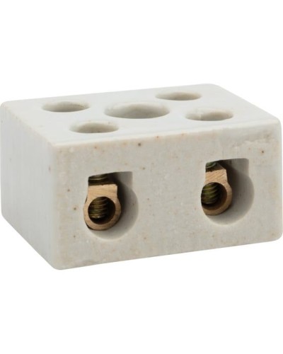 Клемма керамическая винтовая КВ 12 мм² 2 пары контактов с крепежным отверстием (50 шт./уп.) REXANT (07-6223) в Ростове-на-Дону Монтажные материалы Pintop.ru