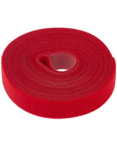 Лента-липучка многоразовая 5 м х 20мм, красная (1 шт/уп) REXANT 07-7524 в Ростове-на-Дону Монтажные материалы Pintop.ru