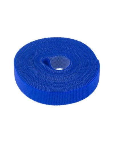 Лента-липучка многоразовая 5 м х 20мм, синяя (1 шт/уп) REXANT 07-7525 в Ростове-на-Дону Монтажные материалы Pintop.ru
