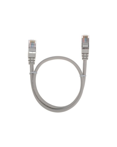 Патч-корд F/UTP, CAT 5e, RJ45-RJ45, 26AWG, LSZH, серый, 0,5м REXANT 02-0110-05 в Ростове-на-Дону Патчкорды (медные) Pintop.ru
