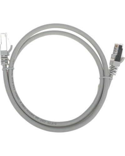Патч-корд S/FTP, CAT 6A (10G), RJ45-RJ45, 28AWG, LSZH, серый, 1м REXANT 02-0390-1 в Ростове-на-Дону Патчкорды (медные) Pintop.ru