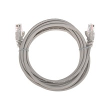 Патч-корд U/UTP, CAT 5e, RJ45-RJ45, 26AWG, LSZH, серый, 3м REXANT 02-0100-3