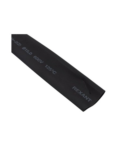 Термоусаживаемая трубка 15.0 / 7.5 мм черная (100 м/бухта) REXANT (49-1506) в Ростове-на-Дону Монтажные материалы Pintop.ru