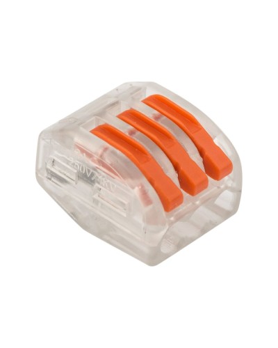 Универсальная многоразовая 3-проводная клемма (50шт/уп) REXANT (07-5253-1) в Ростове-на-Дону Клеммные колодки Pintop.ru