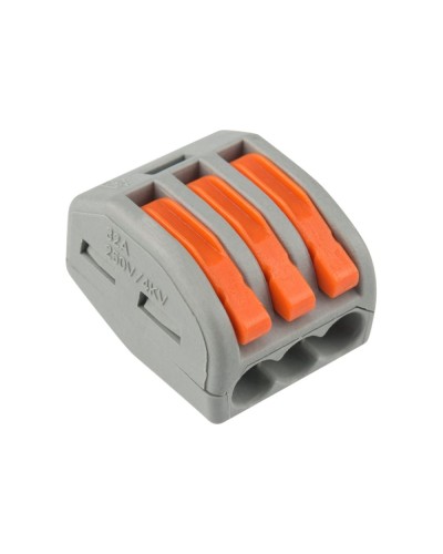 Универсальная многоразовая 3-проводная клемма (50шт/уп) REXANT (07-5253-4) в Ростове-на-Дону Клеммные колодки Pintop.ru