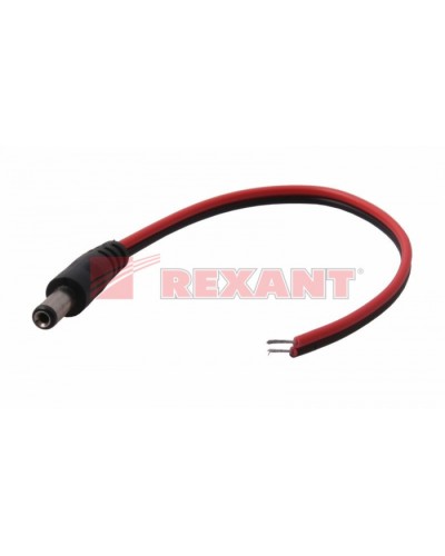 Разем питания штекер 2.1х5.5x10мм с проводом 20см (50шт/уп) REXANT 14-0313 в Ростове-на-Дону Коннекторы Pintop.ru