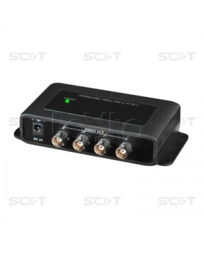Усилитель-разветвитель видеосигнала HDCVI / TVI / AHD (1вх./4вых.) SC&T CD104HD в Ростове-на-Дону Видеоусилители, Модуляторы, Делители Pintop.ru