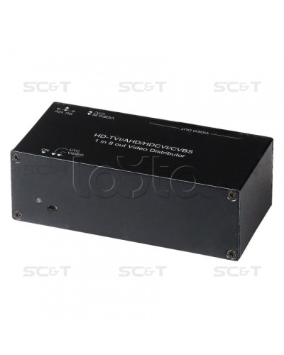 Распределитель видеосигнала HDCVI/HDTVI/AHD SC&T CD108HD в Ростове-на-Дону Видеоусилители, Модуляторы, Делители Pintop.ru