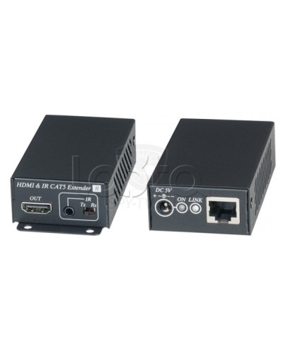 Комплект для передачи HDMI сигнала с ИК повторителем по одному кабелю витой пары SC&T HE02EI в Ростове-на-Дону Видеоусилители, Модуляторы, Делители Pintop.ru