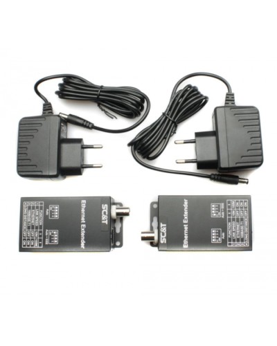 Комплект удлинителей Ethernet по коаксиальному кабелю до 1000м SC&T IP09CK в Ростове-на-Дону Видеоусилители, Модуляторы, Делители Pintop.ru