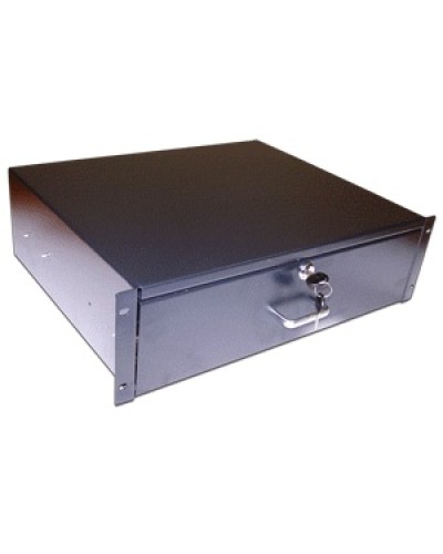 Ящик выдвижной 19, с замком, 1U, черный TWT TWT-CB-DRW-1U в Ростове-на-Дону Аксессуары для стоек и шкафов Pintop.ru