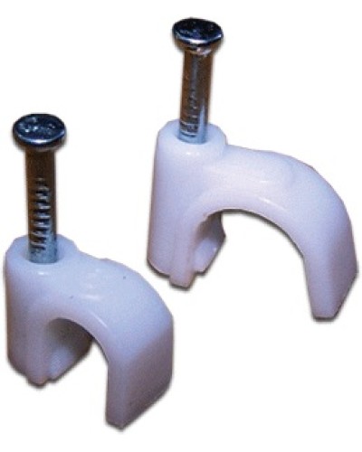 Клипса кабельная круглая, диаметр 5 мм, белая (100шт.уп) TWT TWT-CLR-05 в Ростове-на-Дону Держатели, клипсы, скобы Pintop.ru