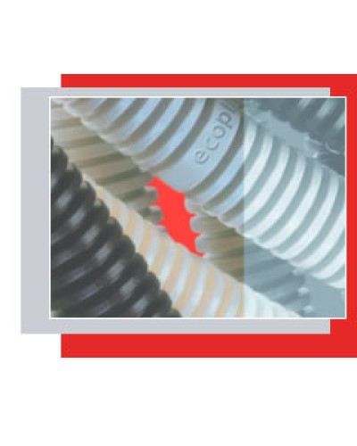 Труба гофрированная ПВХ легкая, с зондом диам. 25 мм (1шт=50м) Экопласт 10125-50 в Ростове-на-Дону Труба гофрированная Pintop.ru