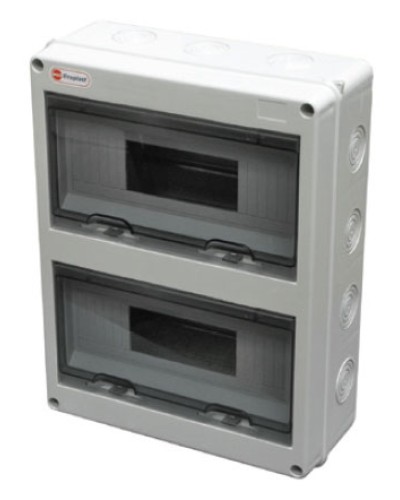 Шкаф настенный, 24 модулей, IP65 Экопласт 46424 в Ростове-на-Дону Боксы для автоматов Pintop.ru