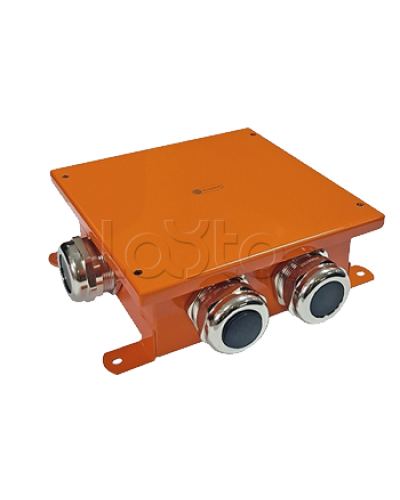 SMB120 Коробка металлическая, огн. E-110,о/п 120х120х60, 4 метал. гермоввода, IP66, 8P, (0,15-2,5 мм2), цвет оранж. Экопласт (56044) в Ростове-на-Дону Распределительные коробки Pintop.ru