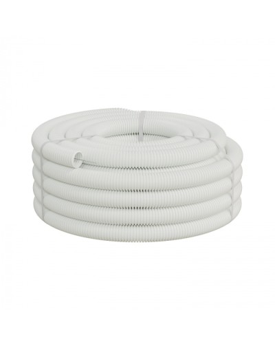 Труба ПП HF-FR гофрир. тяжелая, с зондом, без галогена, ПЛЛ50мм Экопласт (61150HFR-W) - Труба ПП HF-FR гофрир. тяжелая, с зондом, без галогена, ПЛЛдиам.50мм ПВ-0 (15м) цвет белый 1 палл.=630м Экопласт в Ростове-на-Дону Труба гофрированная Pintop.ru