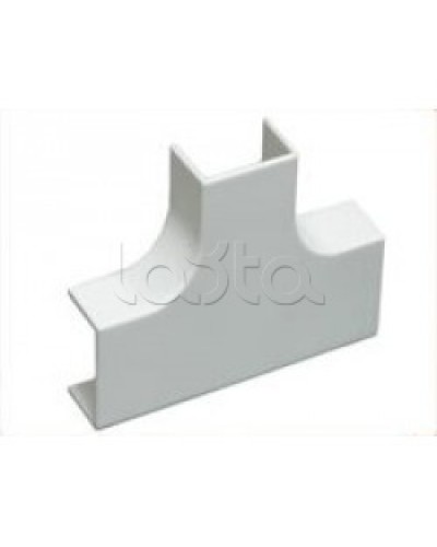 Угол Т-образный плавный стандарт TIA 40x16 мм Экопласт 72406R в Ростове-на-Дону Аксессуары для кабель-канала Pintop.ru