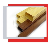 Миниканал 15x10 серия MEX с текстурой дерева (орех) Экопласт 77000N-2