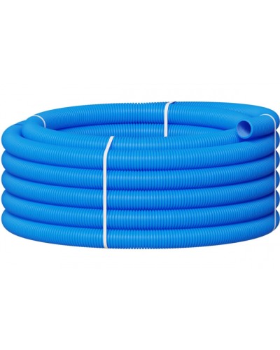 Вентиляционная труба гибкая двустенная для воздуховода (ПНД) D75мм цвет голубой (1шт=50м) Экопласт 803075TR-1 в Ростове-на-Дону Гладкая труба Pintop.ru