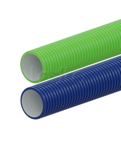 Вентиляционная труба гибкая двустенная для воздуховода (ПНД), антистатическая и антибактериальная D110мм, цвет красный (1шт=50м) Экопласт (803110RD) в Ростове-на-Дону Труба гофрированная Pintop.ru