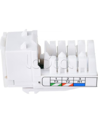 Механизм розетки телефонной (6 контактов) RJ-12 LK45 (Экопласт) (855600) в Ростове-на-Дону Розетки компьютерные и телефонные Pintop.ru