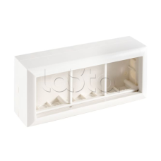 Коробка Экопласт для о/п на 6 модулей для механизмов 45х45мм, цвет бел. (1шт.) 280шт.