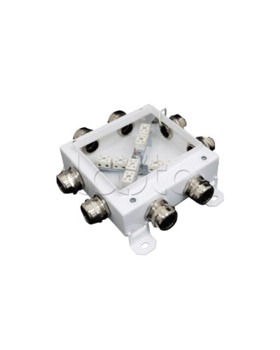 Коробка монтажная огнестойкая Гефест КМ-О (12к*6,0)-IP66 1212, 8 вводов 123х123х6 в Ростове-на-Дону Распределительные коробки Pintop.ru