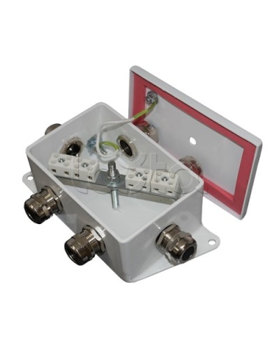 Коробка монтажная огнестойкая Гефест КМ-О (6к)-IP66-d, четыре ввода 120х80х68 в Ростове-на-Дону Распределительные коробки Pintop.ru