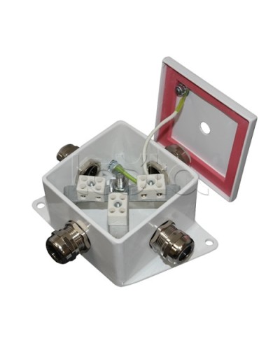 Коробка монтажная огнестойкая Гефест КМ-О (6к*10,0)-IP66, два ввода 80х80х68 в Ростове-на-Дону Распределительные коробки Pintop.ru