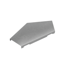 Крышка горизонтального угла 45 гр. 50 мм "ПЛЮС" HD КМ-Профиль (KGLplus45-50 HD)