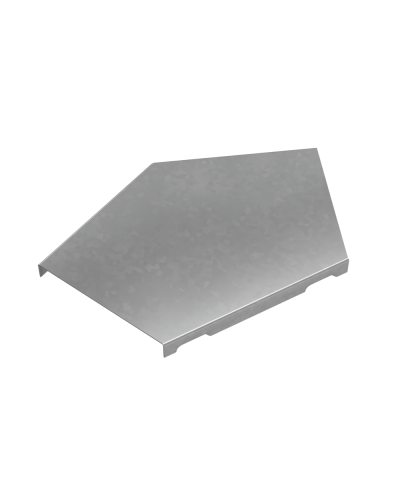 Крышка горизонтального угла 45 гр. 100 мм ПЛЮС HD КМ-Профиль (KGLplus45-100 HD) в Ростове-на-Дону Аксессуары для лотков Pintop.ru