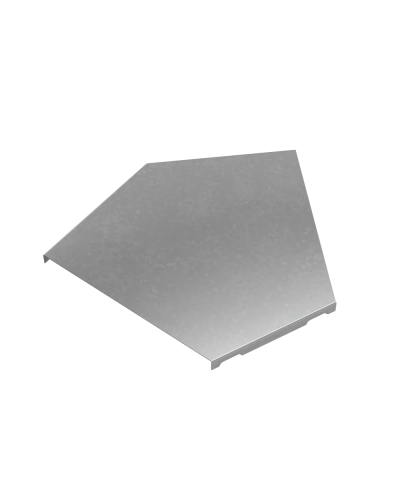 Крышка горизонтального угла 45 гр. 200 мм ПЛЮС INOX304 КМ-Профиль (KGLplus45-200 INOX304) в Ростове-на-Дону Аксессуары для лотков Pintop.ru