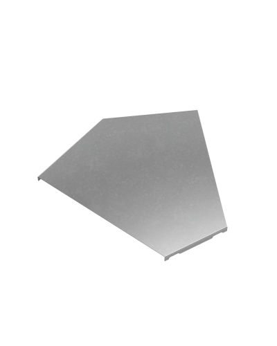 Крышка горизонтального угла 45 гр. 300 мм ПЛЮС INOX304 КМ-Профиль (KGLplus45-300 INOX304) в Ростове-на-Дону Аксессуары для лотков Pintop.ru