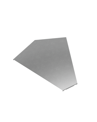 Крышка горизонтального угла 45 гр. 500 мм ПЛЮС INOX304 КМ-Профиль (KGLplus45-500 INOX304) в Ростове-на-Дону Аксессуары для лотков Pintop.ru