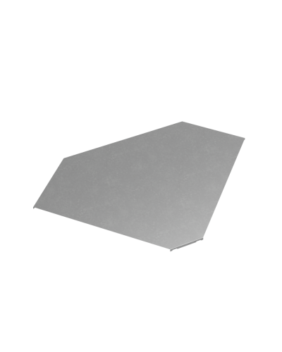 Крышка горизонтального угла 90 гр. 600 мм ПЛЮС HD85 КМ-профиль (KGLplus90-600 HD85) в Ростове-на-Дону Аксессуары для лотков Pintop.ru