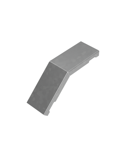 Крышка внешнего вертикального угла 45 гр. 50 мм ПЛЮС HD85 КМ-профиль (KVLplus45-50 HD85) в Ростове-на-Дону Аксессуары для лотков Pintop.ru