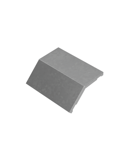 Крышка внешнего вертикального угла 45 гр. 200 мм ПЛЮС HD КМ-Профиль (KVLplus45-200 HD) в Ростове-на-Дону Аксессуары для лотков Pintop.ru