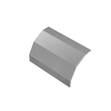 Крышка внешнего вертикального угла 90 гр. 400 мм "ПЛЮС" HD85 КМ-профиль (KVLplus90-400 HD85)