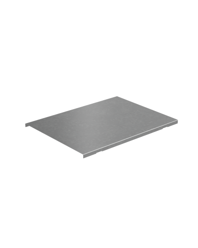 Крышка на вертикальный Т-ответвитель переходник 300-100 мм с разворотом трассы на 90 гр. ПЛЮС (нижняя часть меньше исходной) INOX304 КМ-Профиль (KTDPSplus90-300-100 INOX304) в Ростове-на-Дону Аксессуары для лотков Pintop.ru