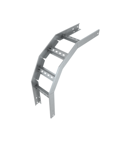 Угол лестничный вертикальный внешний 90 гр. 80х400х1,2 мм Быстрый монтаж HD85 КМ-профиль (LVLS90-80-400-1.2 HD85) в Ростове-на-Дону Аксессуары для лотков Pintop.ru