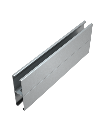 Страт-профиль двойной 41х72 L800 мм s:2,5 HD КМ-Профиль (2STPU41-72-800 HD) в Ростове-на-Дону Аксессуары для лотков Pintop.ru